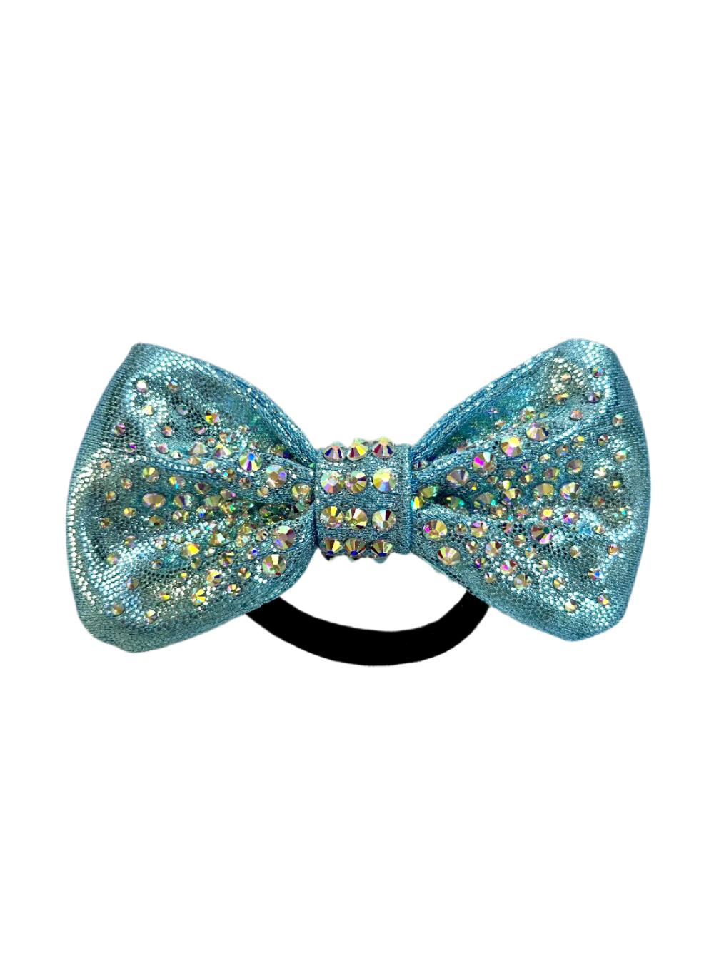 gmd Baby Blue Mystique Crystal Hair Bow