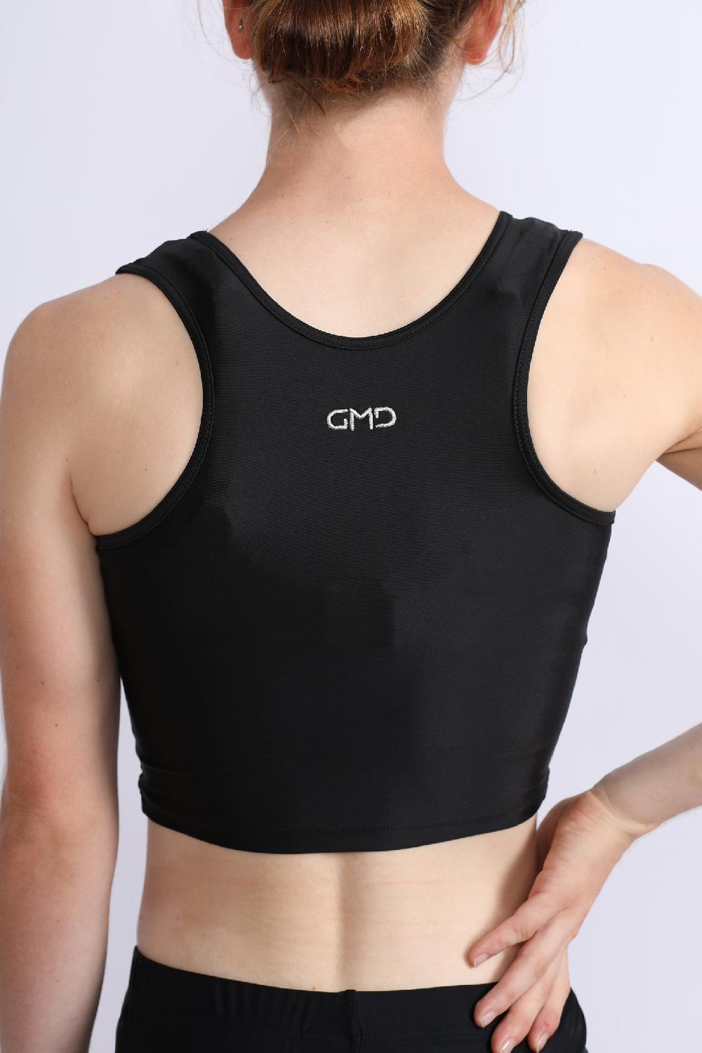 gmd Black Lycra Crop Top