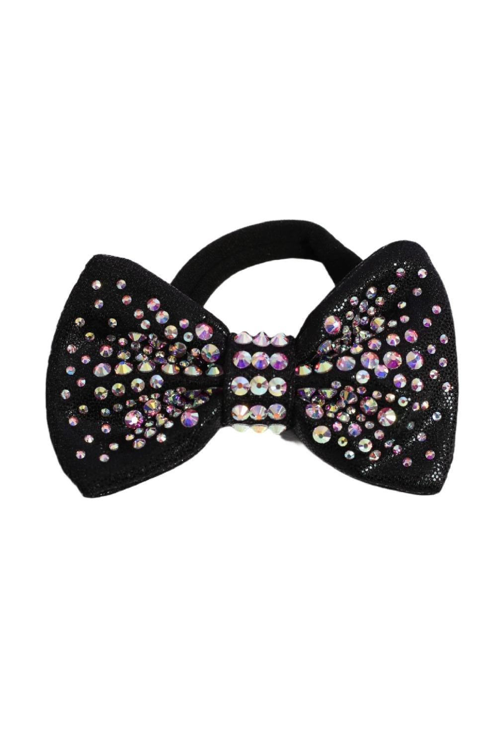 gmd Black Mystique Crystal Hair Bow