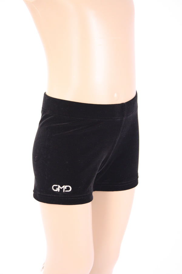 Gmd Black Velour Bike Pants