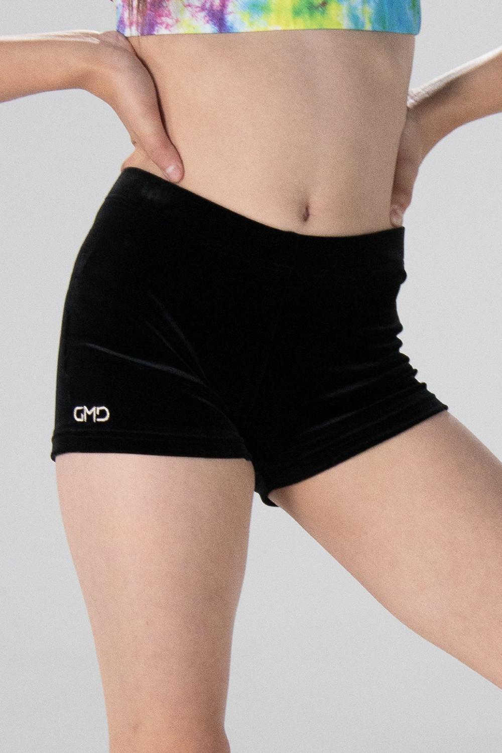 gmd Black Velour Bike Pants