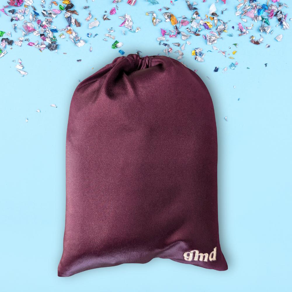 gmd Burgundy Shine Lycra Guard Bag (name optional)