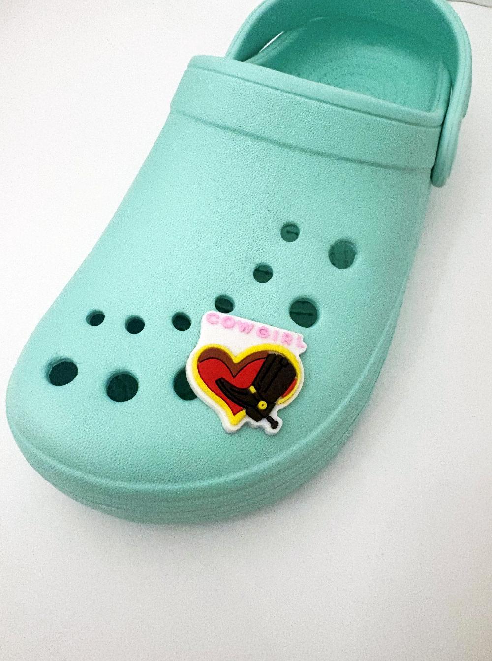 gmd Cowgirl Heart Boots- Croc Charm