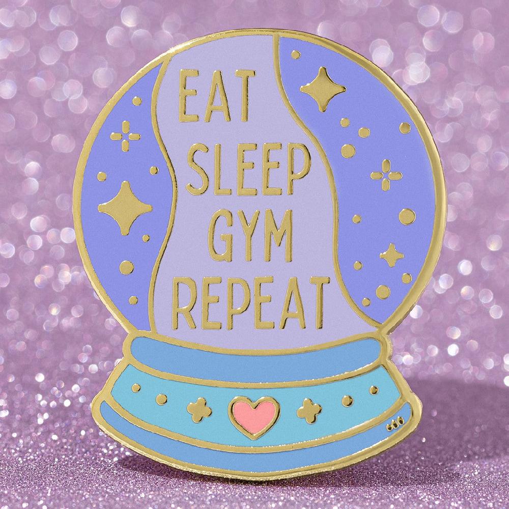 gmd Eat Sleep Gym Repeat Pin