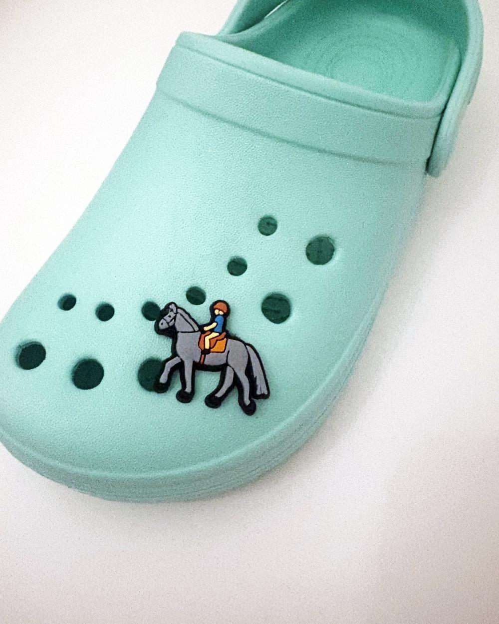 gmd Grey Horse- Croc Charm