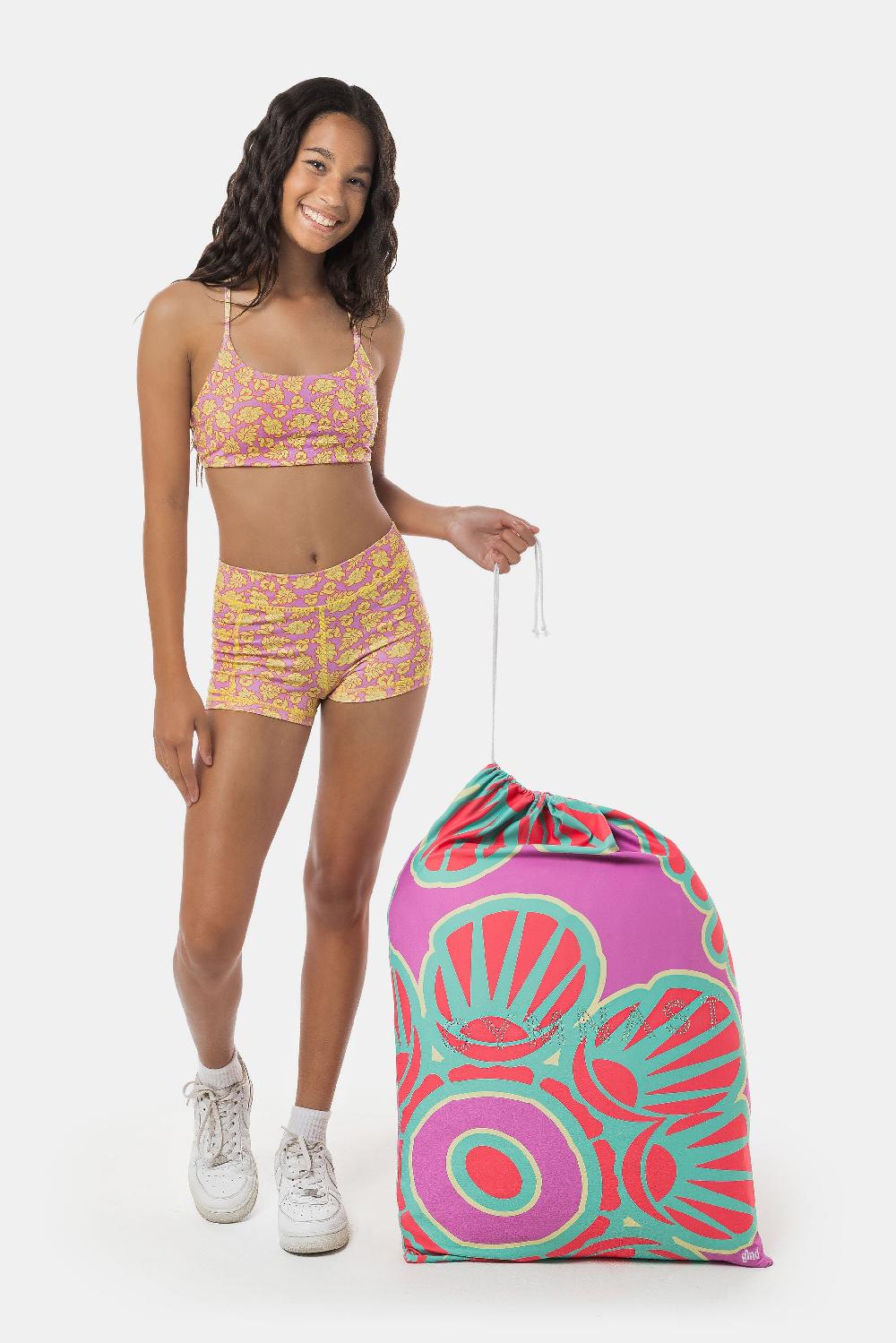 gmd Hibiscus Gymnast Santa Sack- SALE