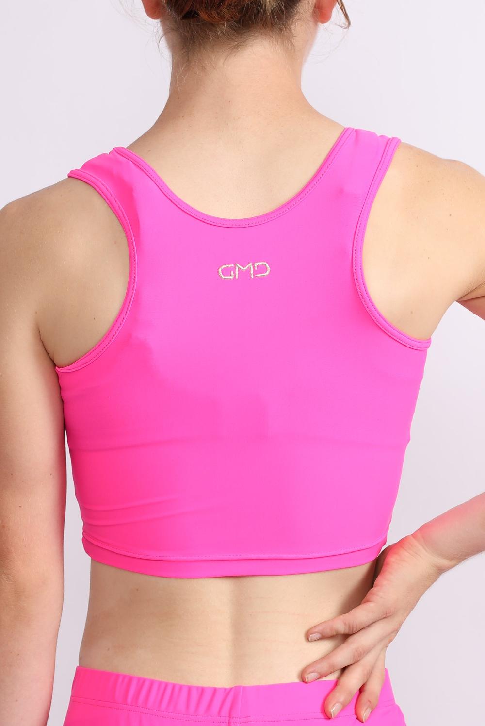 gmd Hot Pink Lycra Crop Top