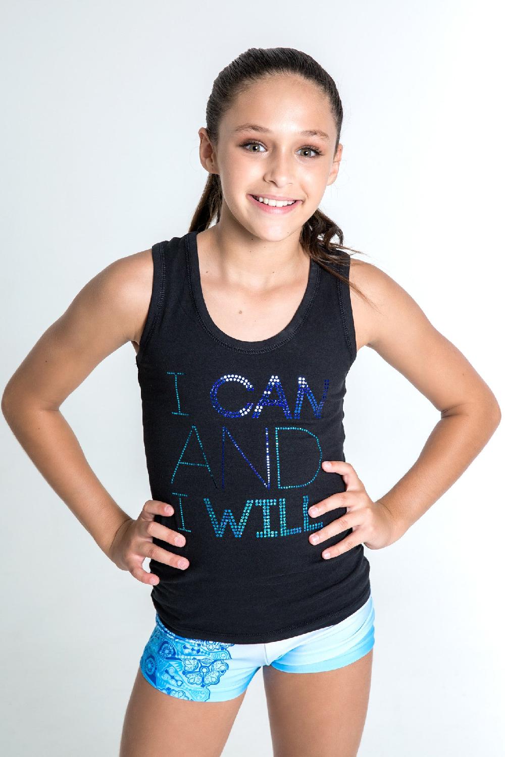 gmd I Can Blue Sequin Singlet