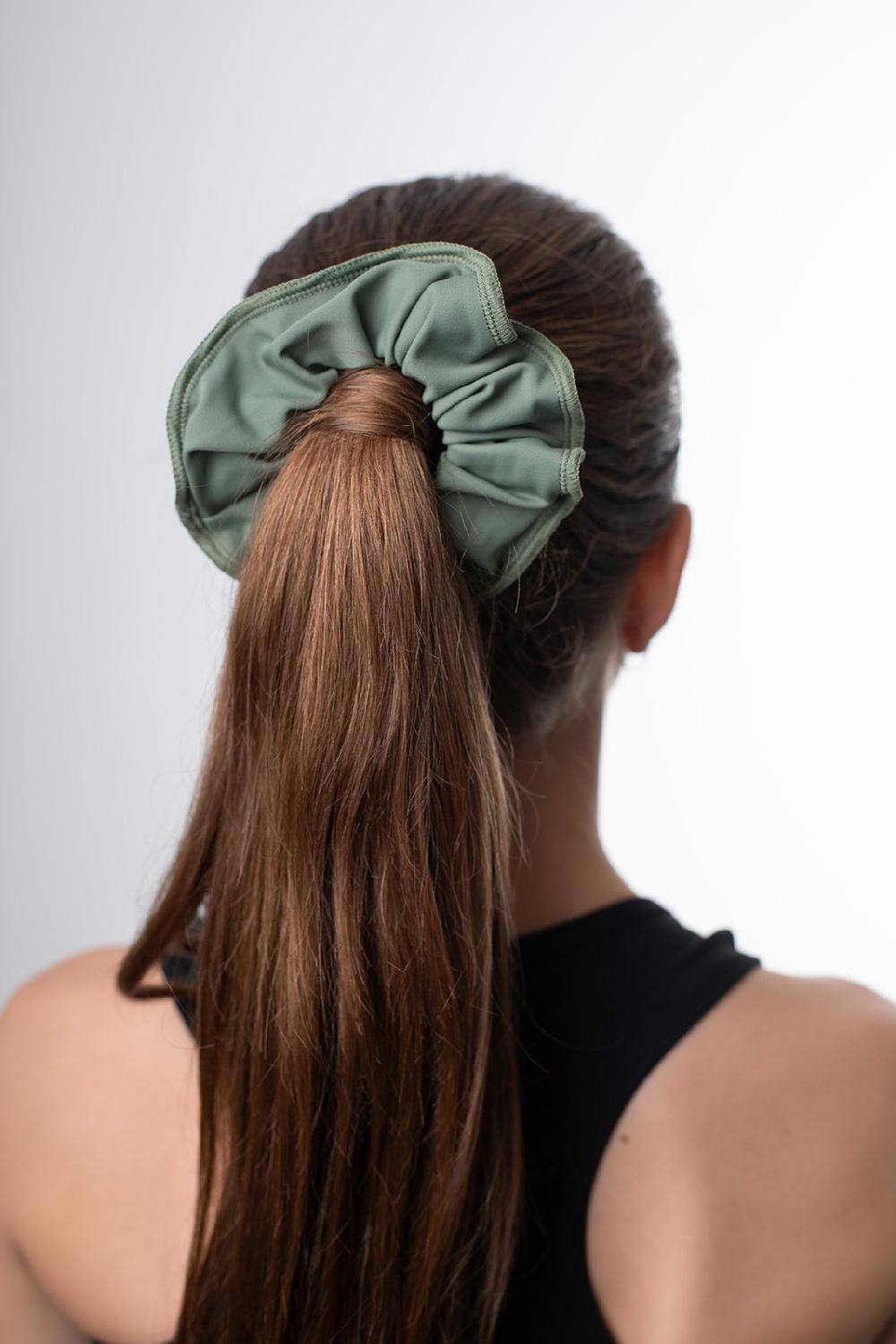 gmd Khaki Lycra Scrunchie