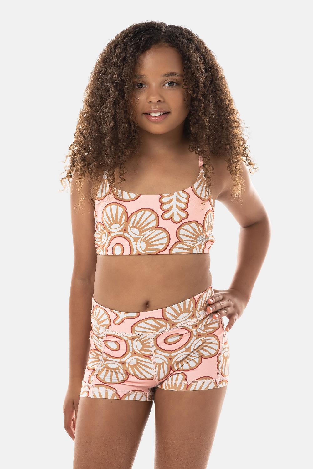 gmd Lolana Luxe Crop Top - Peach