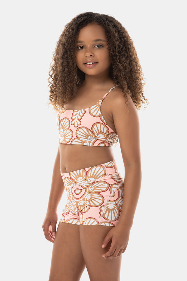 Gmd Lolana Luxe Crop Top - Peach