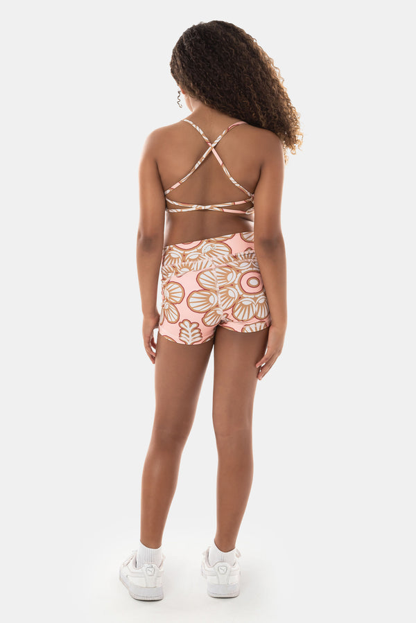 Gmd Lolana Luxe Crop Top - Peach