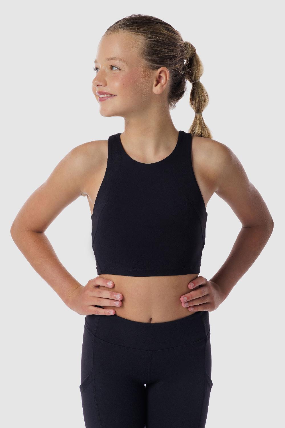 gmd Luxe Black Cropped Tank