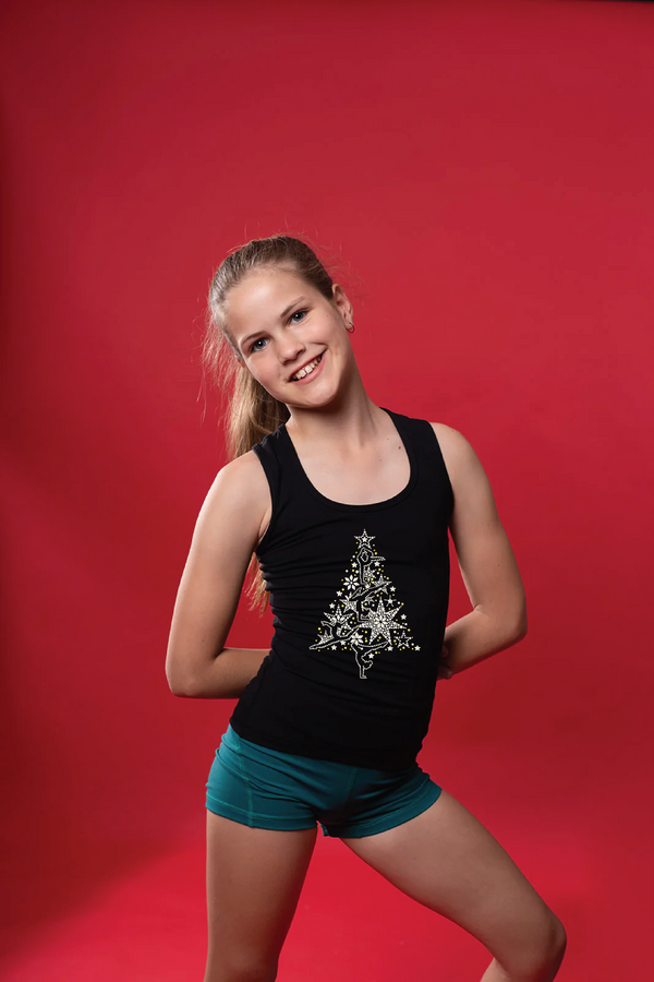 Gmd Luxe Gymnastics Sequin Singlet- Xmas Tree