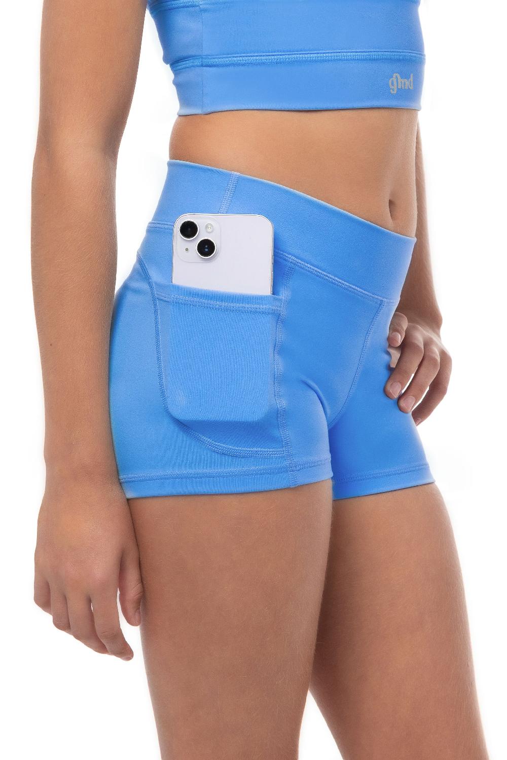 gmd Luxe Shorts - Lagoon Blue