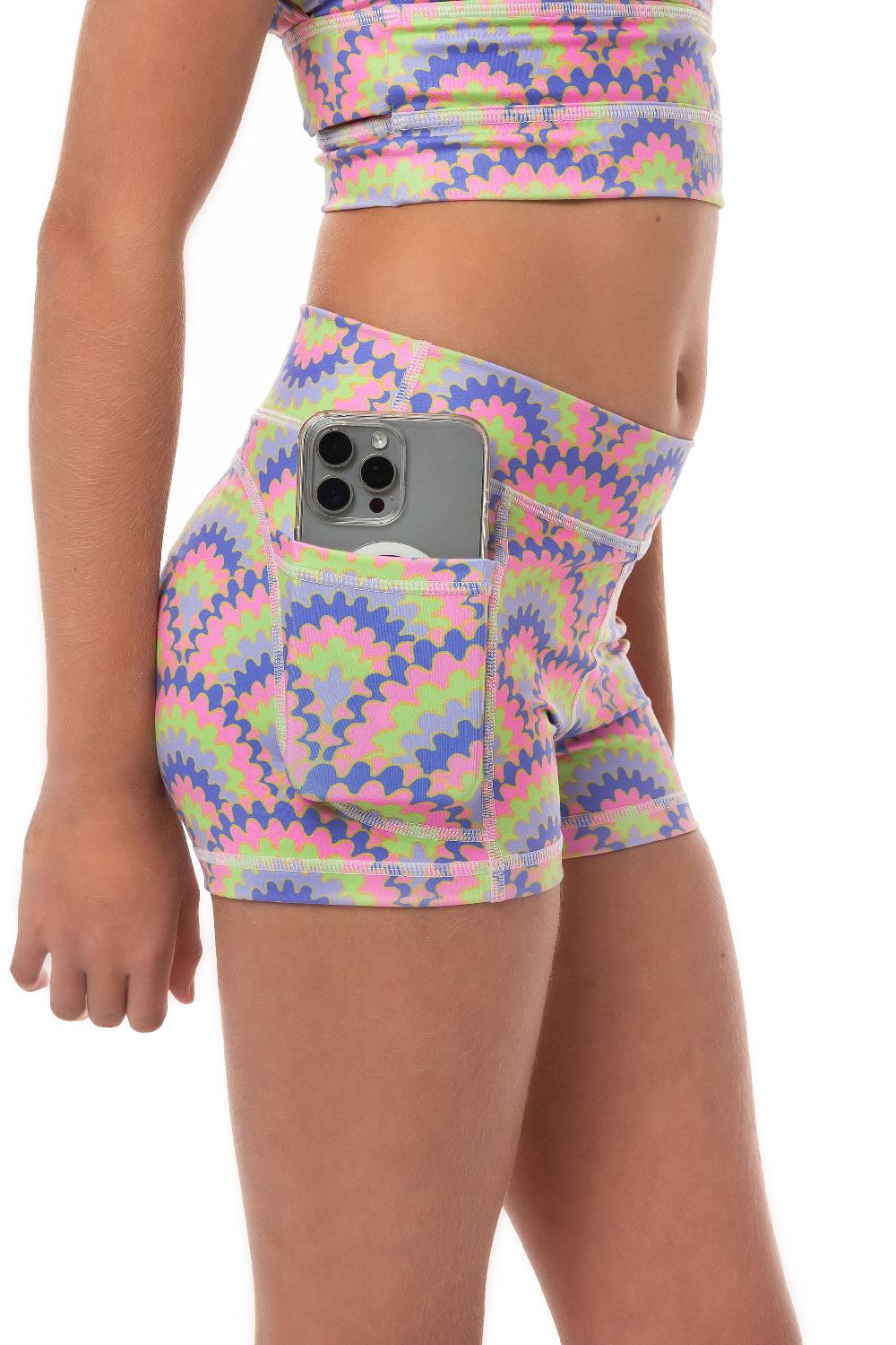 gmd Luxe Shorts - Rainbow Ripples