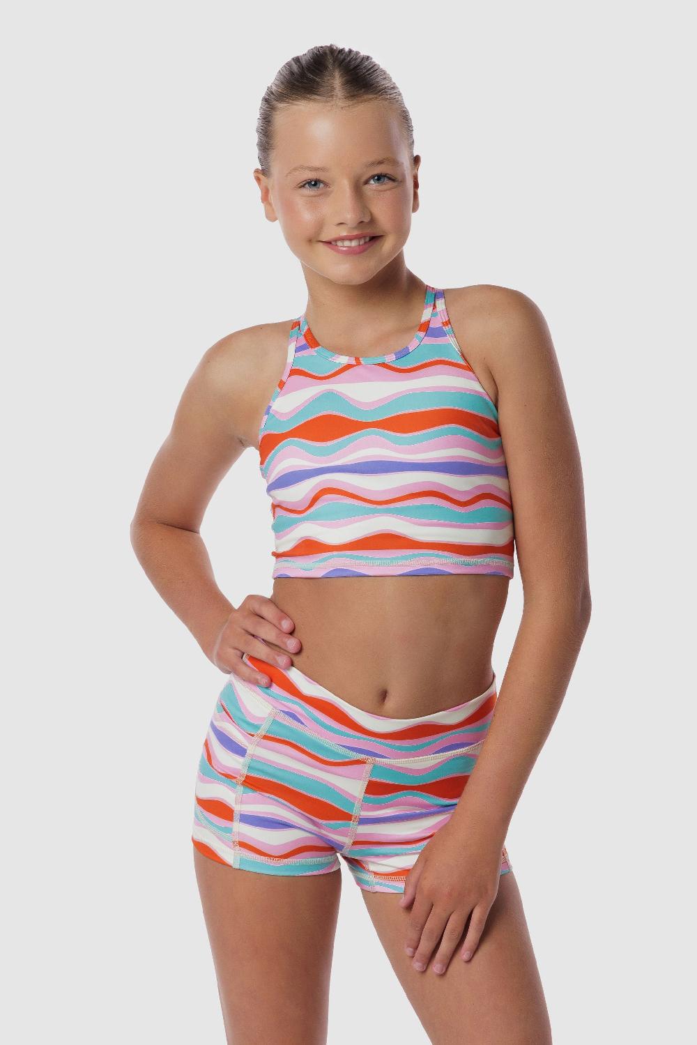 gmd Luxe Whimsical Waves Crop Top