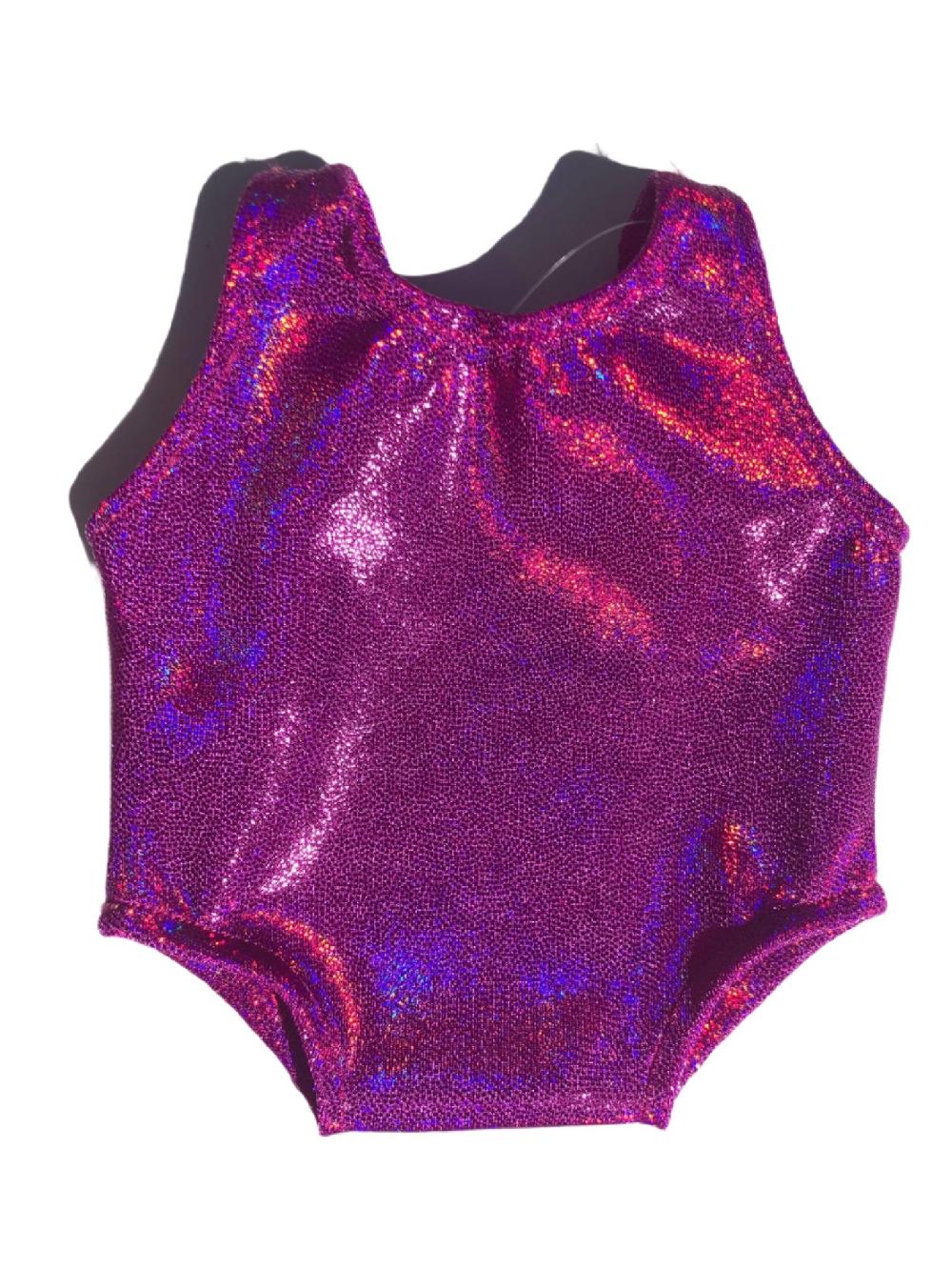 gmd Magenta Holo Mystique Teddy Leotard