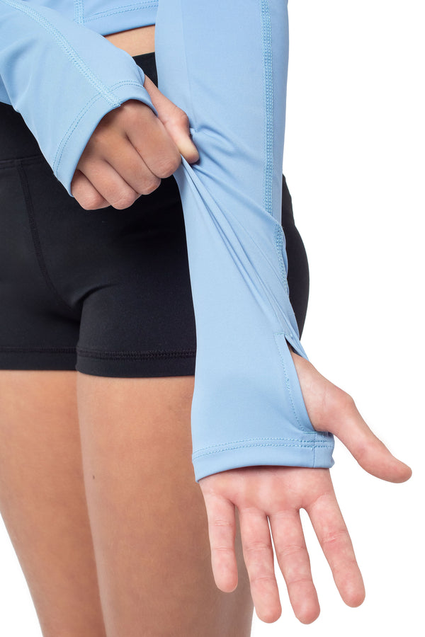 Gmd Misty Blue Active Cropped Jacket