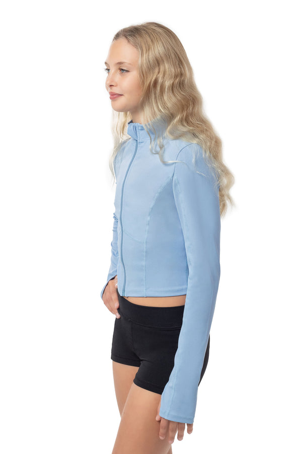 Gmd Misty Blue Active Cropped Jacket
