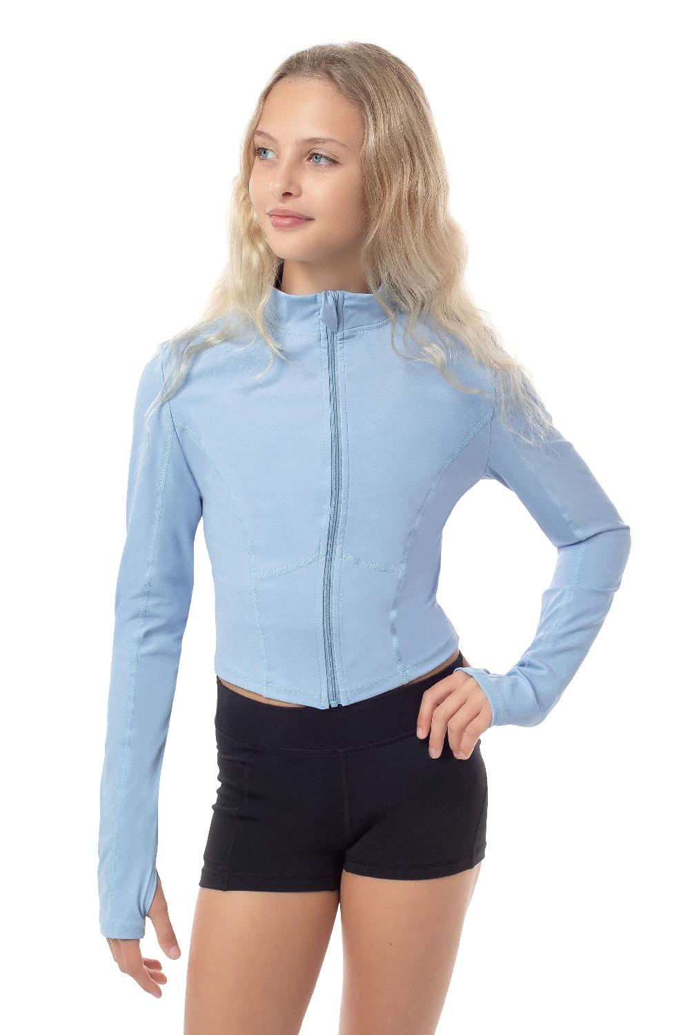 gmd Misty Blue Active Cropped Jacket
