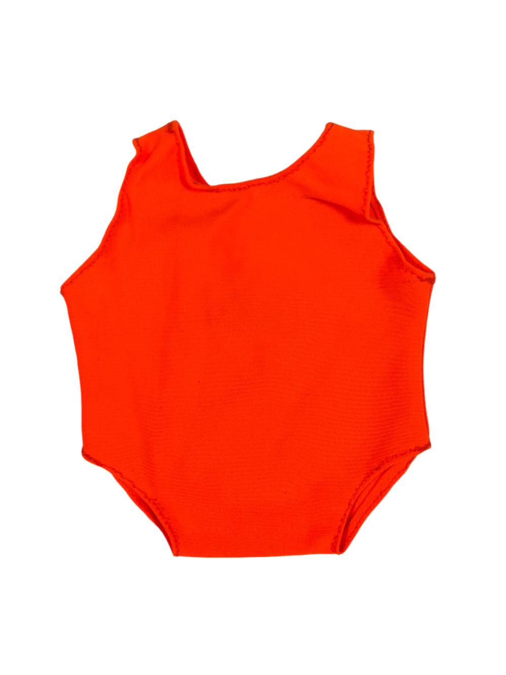 gmd Neon Orange Lycra Teddy Leotard