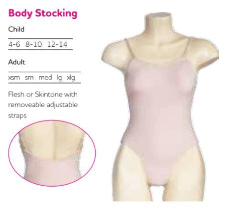 Gmd Nude Bodystocking With Adjustable Straps