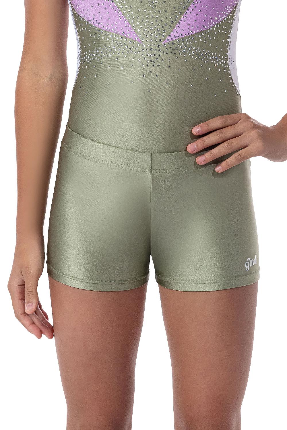 gmd Olivine Metallic Lycra Shorts