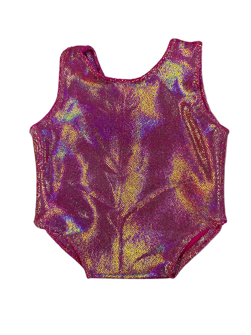 gmd Pink Holographic Teddy Leotard