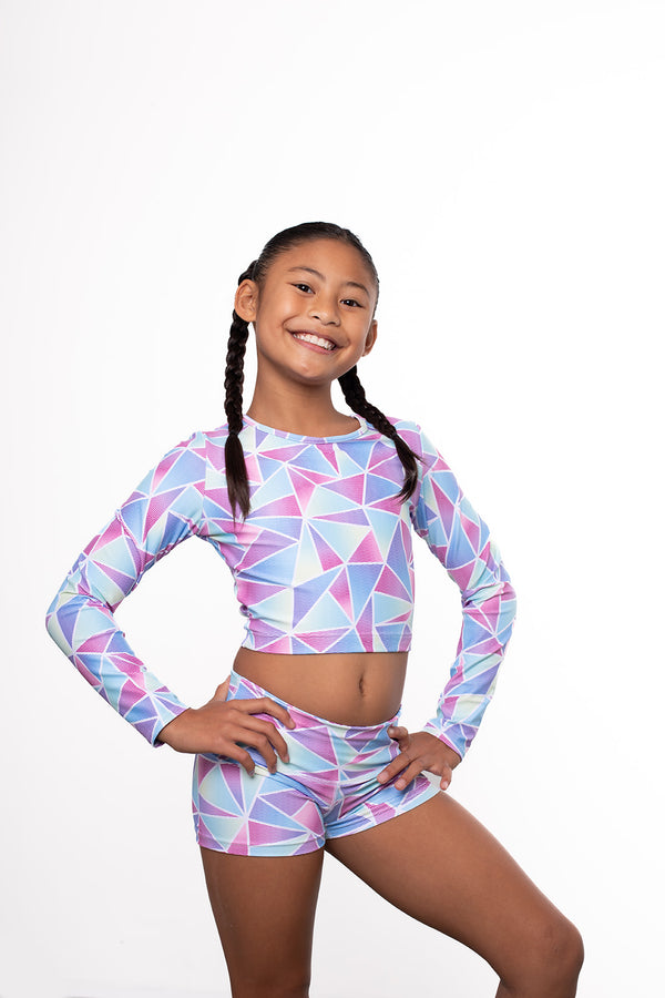 Gmd Prism Long Sleeve Crop Top- SALE