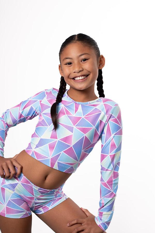 Gmd Prism Long Sleeve Crop Top- SALE