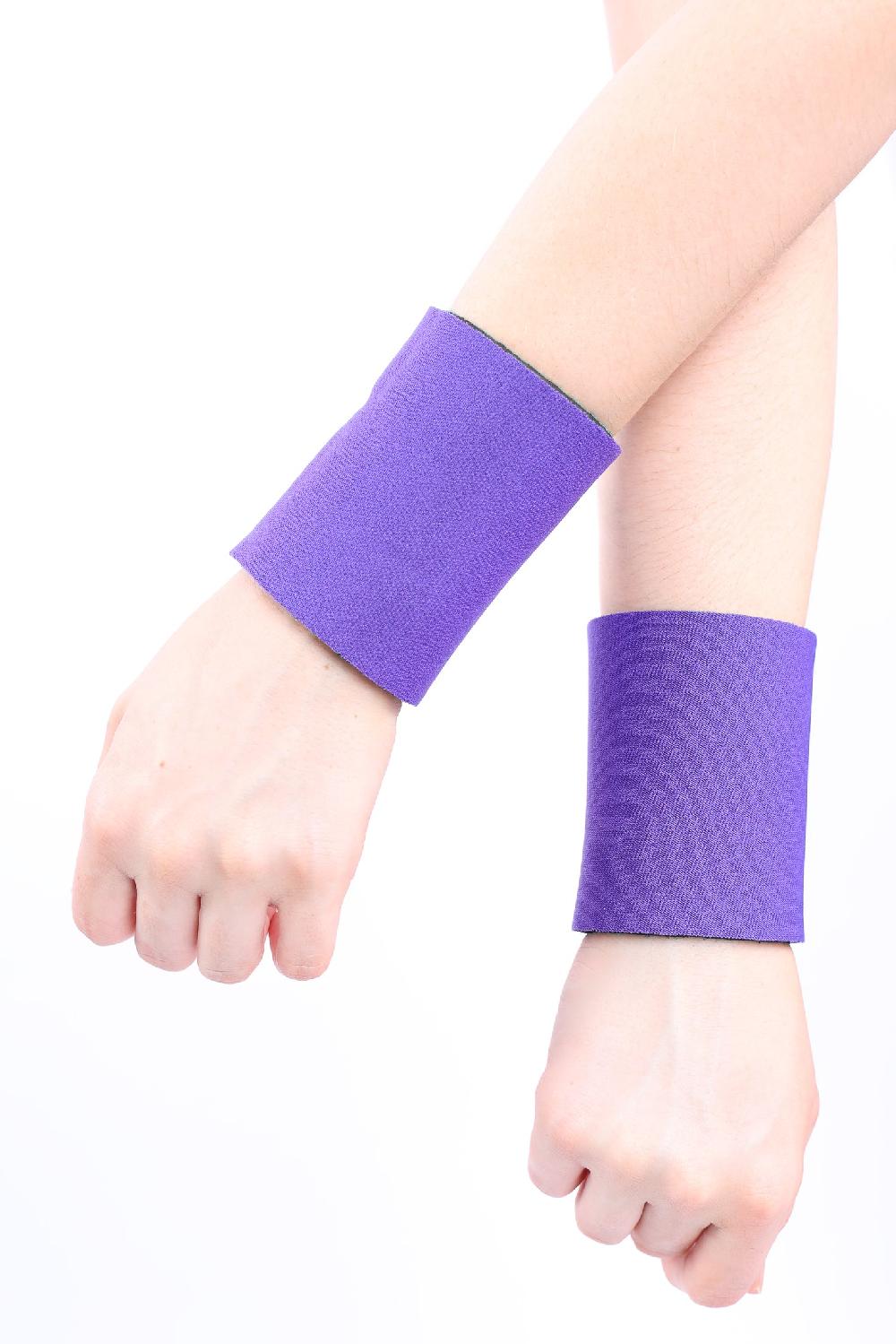 gmd Purple/Green- Reversible Neoprene Wristbands