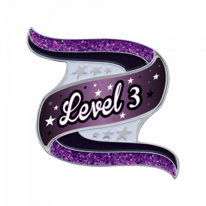 Gmd Purple Swirl Level Pin