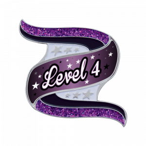 Gmd Purple Swirl Level Pin
