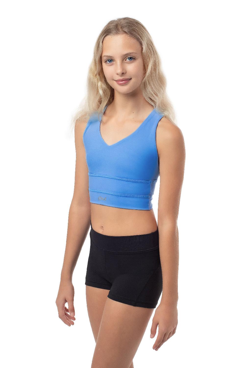 gmd Raya Luxe Crop Top- Lagoon Blue