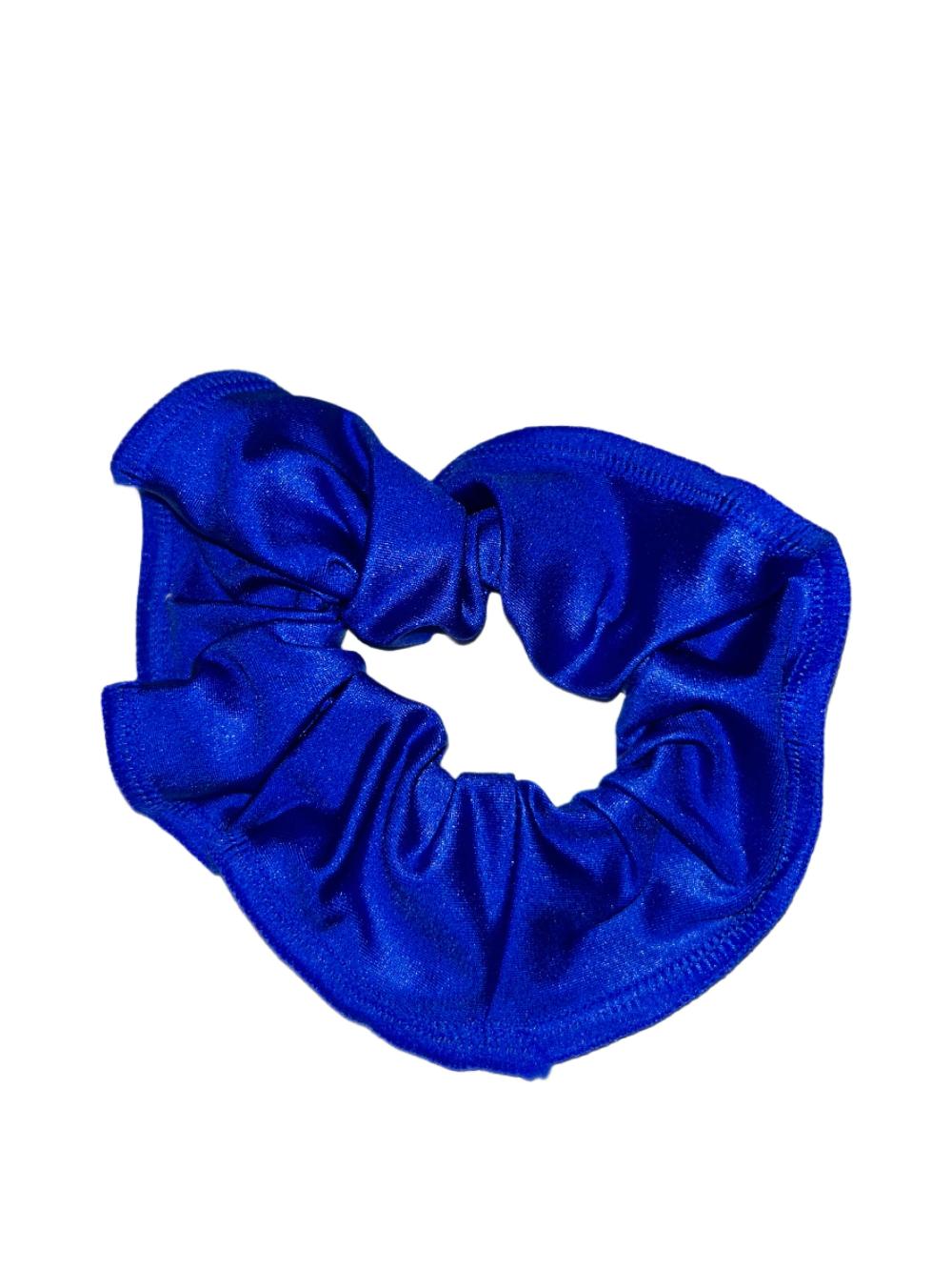 gmd Royal Blue Wetlook Lycra Scrunchie