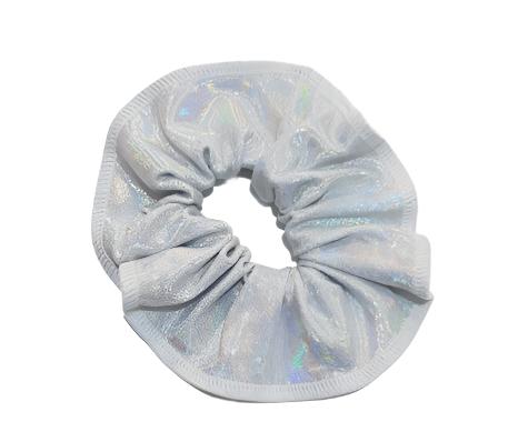 Gmd Silver Holographic Scrunchie