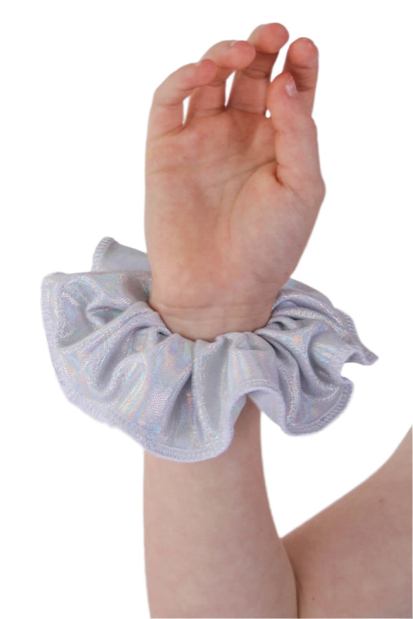 Gmd Silver Holographic Scrunchie