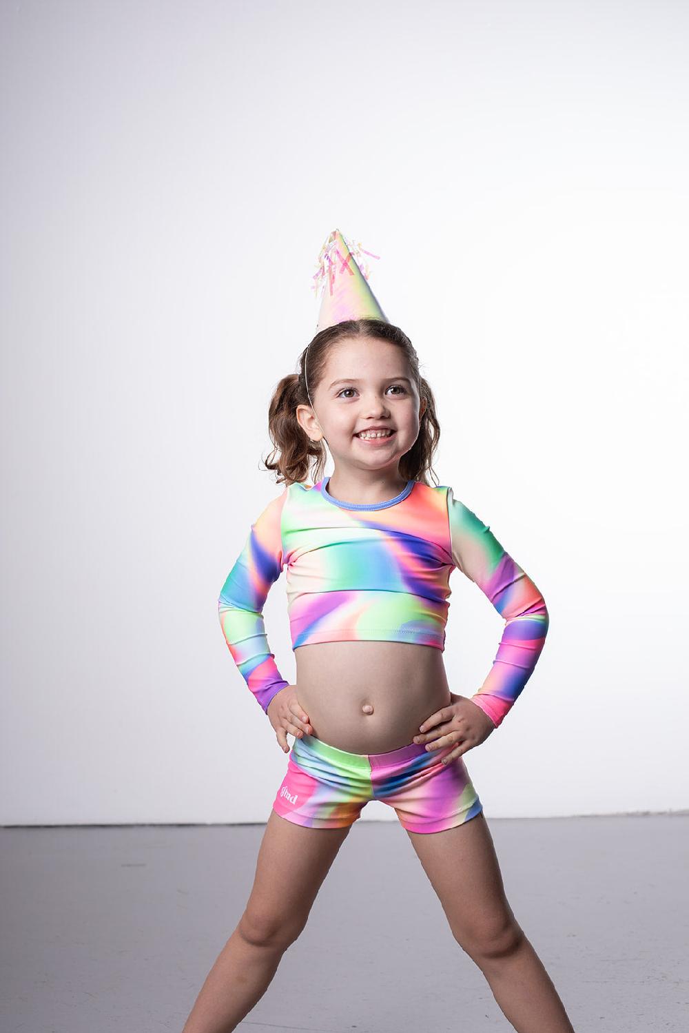 gmd Sprinkles Long Sleeve Crop Top