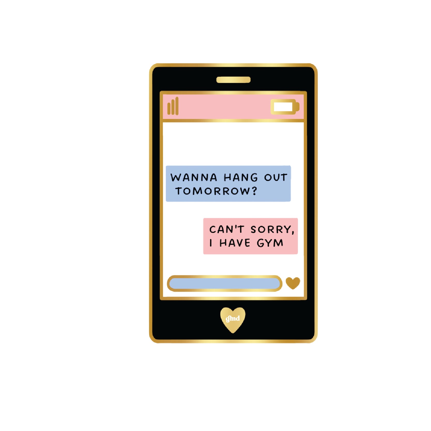 gmd Sticker Die Cut- Gym Chat Iphone