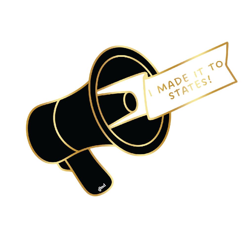 gmd Sticker Die Cut- I Made It To States