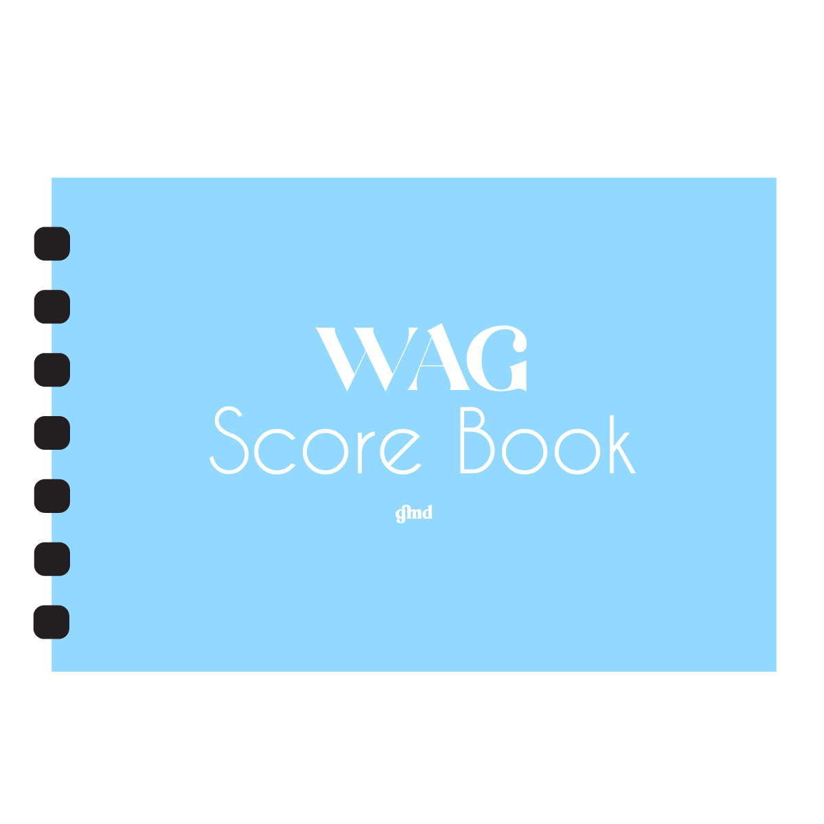 gmd WAG Skye Blue Score Book