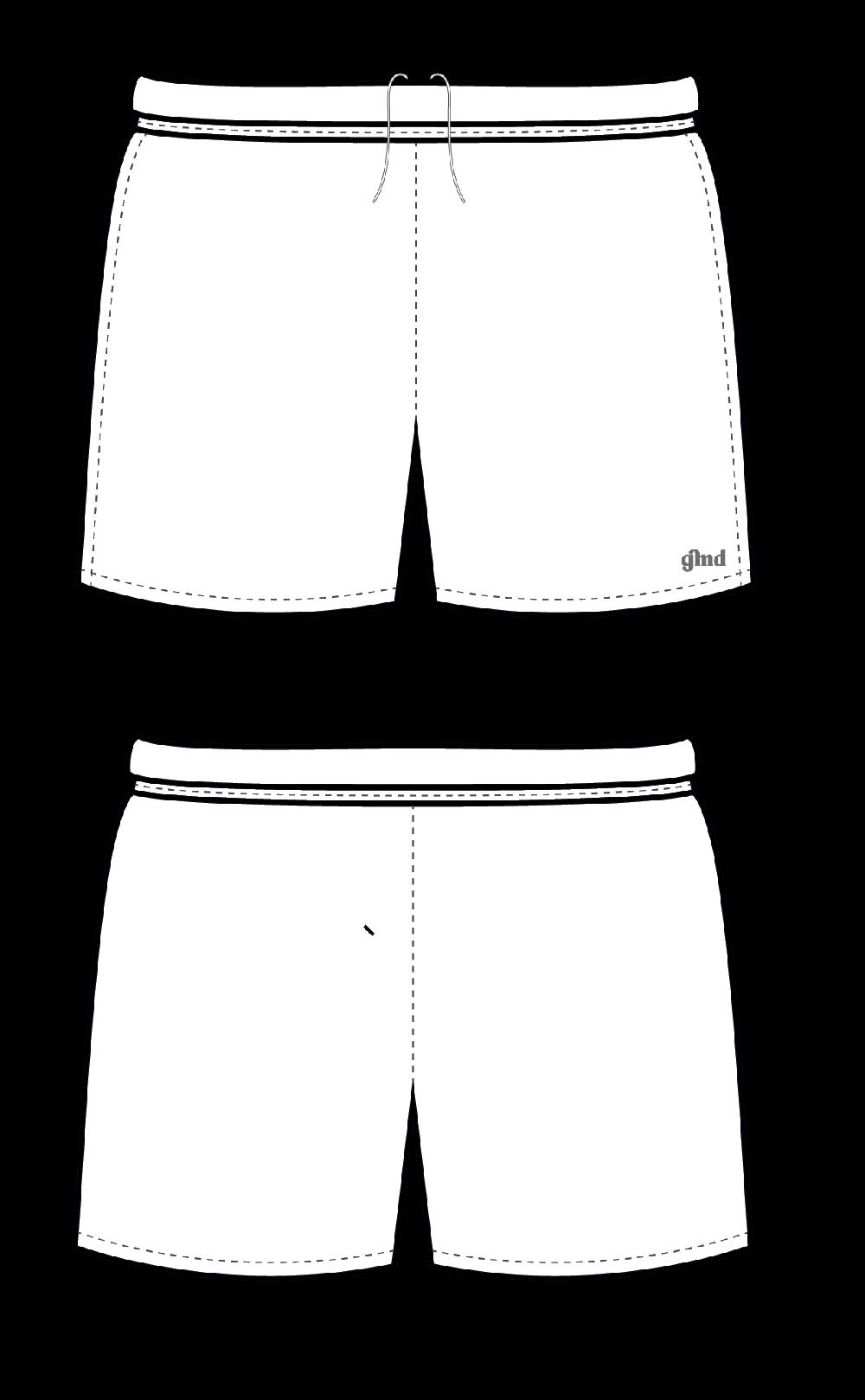 gmd White Boys Gym Shorts