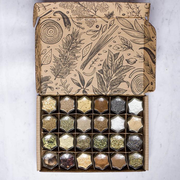 gneiss spice BAKING KIT | 24 Magnetic Jars Filled with Organic Spices