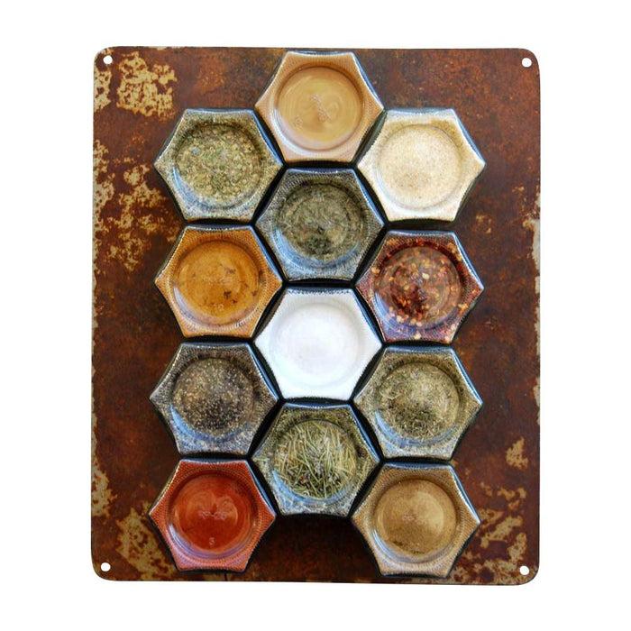 Gneiss Spice Farmhouse Kitchen Magnetic Spice Rack – Custom 12-Jar Set With Organic Spices