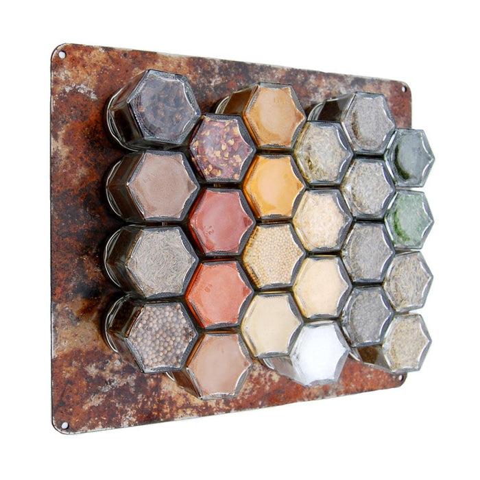 Gneiss Spice Farmhouse Kitchen Magnetic Spice Rack – Custom 24 Jar Set With Organic Spices