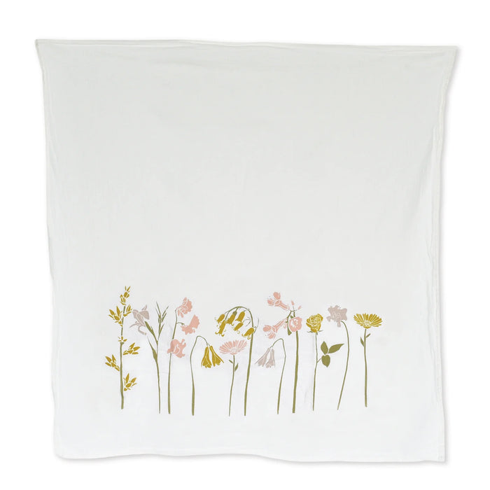 gneiss spice Flower Bouquet Tea Towel - Gratitude