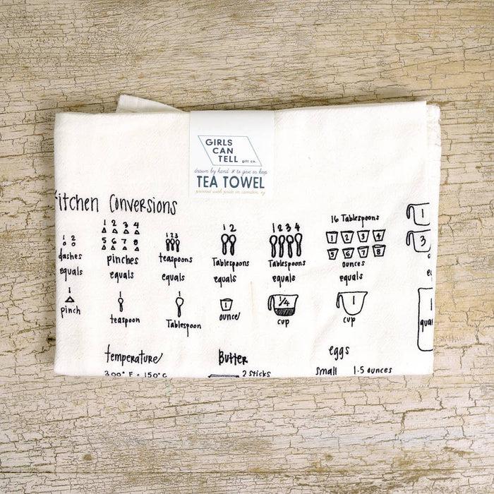 Gneiss Spice Kitchen Measurements Tea Towel