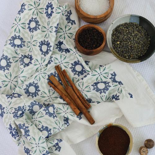 Gneiss Spice Moroccan Woodblock Tea Towel