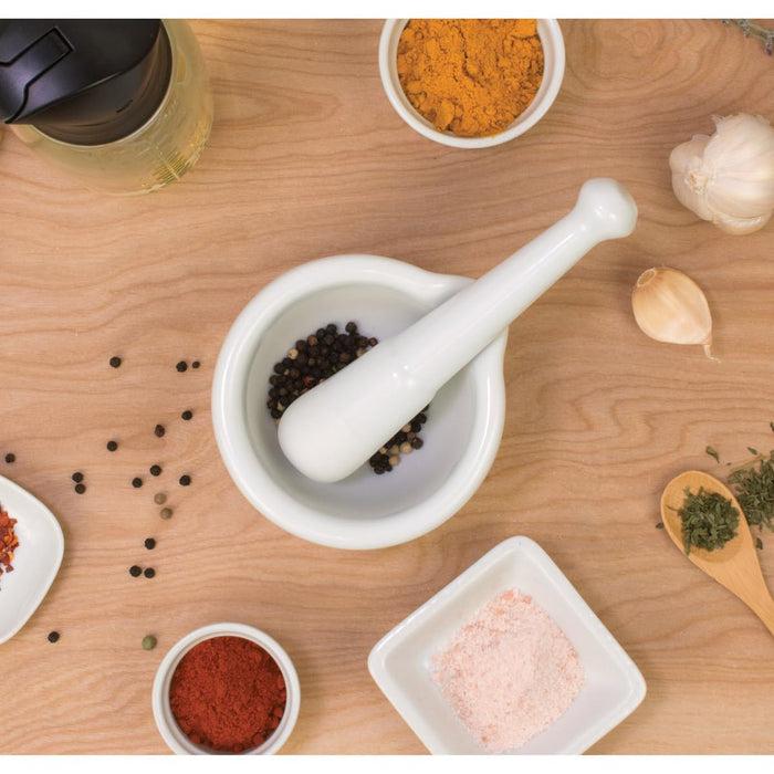 Gneiss Spice Mortar & Pestle — Deluxe With Spout